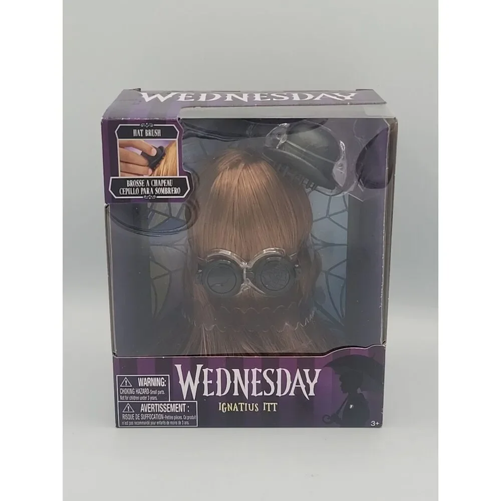 2022 Cousin Ignatius ITT Hat+Brush 6” Tall Addams Family Wednesday Just Play NEW